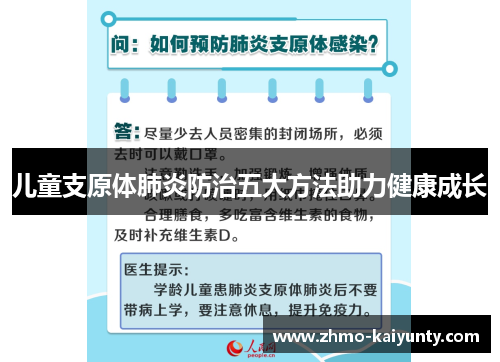 儿童支原体肺炎防治五大方法助力健康成长